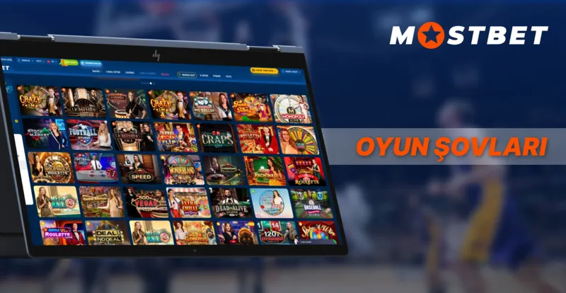 Mostbet’te canlı oyun şovu stüdyosu.